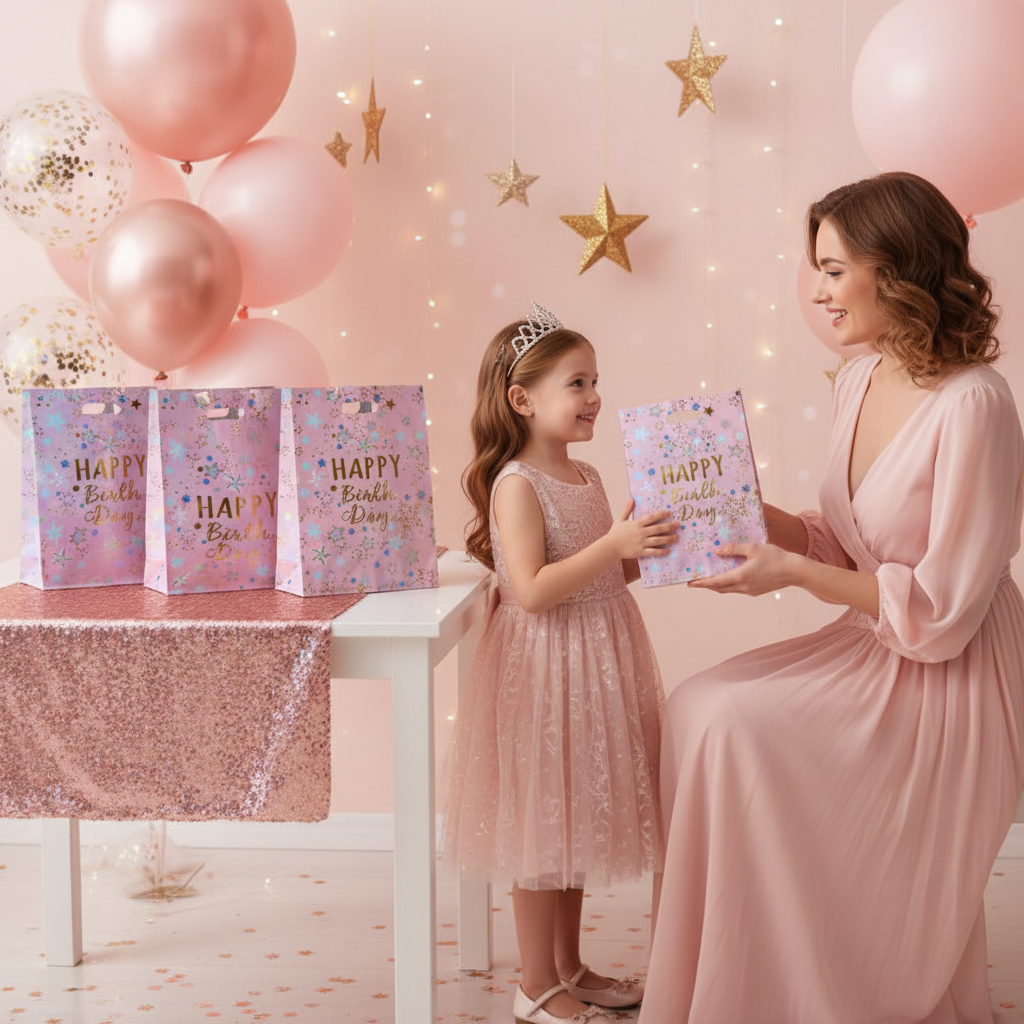 Happy Birthday Starry Affairs Pink Bags Birthday Gift Handover Moment