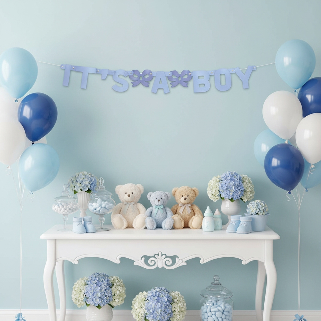 It's A Boy Banner - Baby Boy Shower