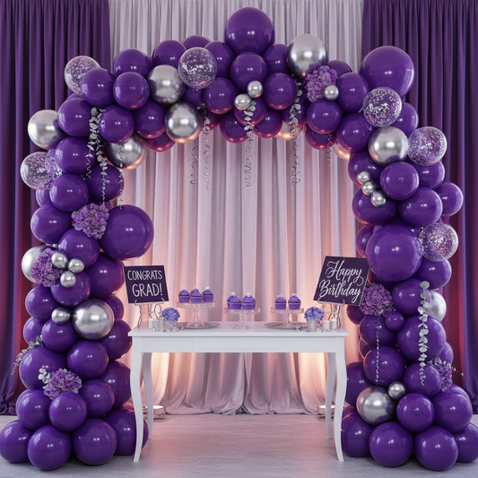 Purple Latex Balloon - Balloon Garland Arch