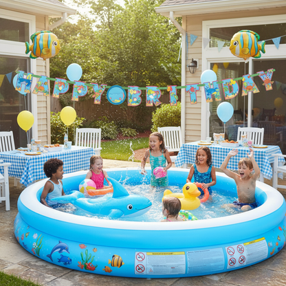 Ocean Buddies Happy Birthday Banner 10FT - Under Sea Party Decor | Wanna Party - Image 6