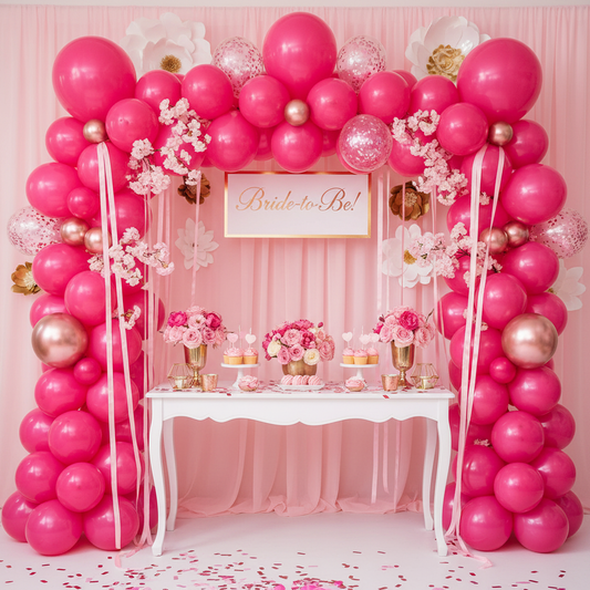 Hot Pink Latex Balloon - Balloon Garland Arch