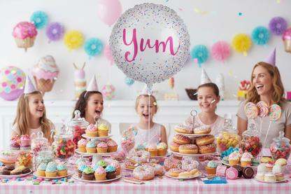 Yum Balloon - Dessert Birthday Party Setup
