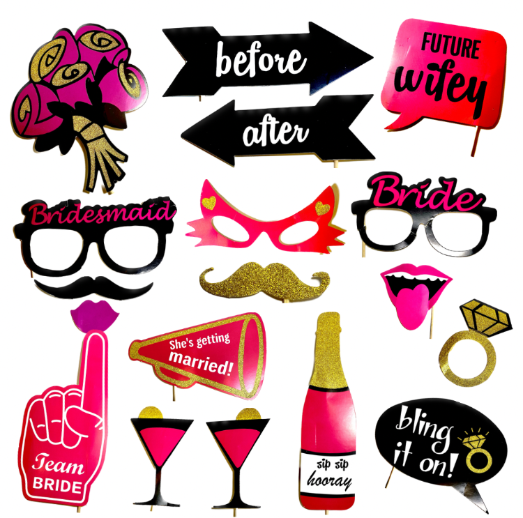 Bride To Be Props For Bachelorette Party - Bride To Be Photo Booth Props