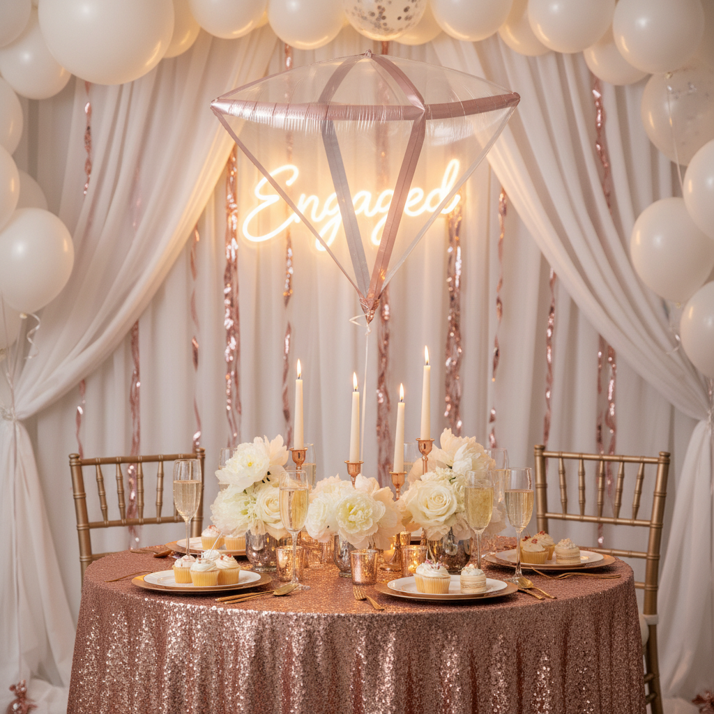 Diamond Balloon - Engagement Party