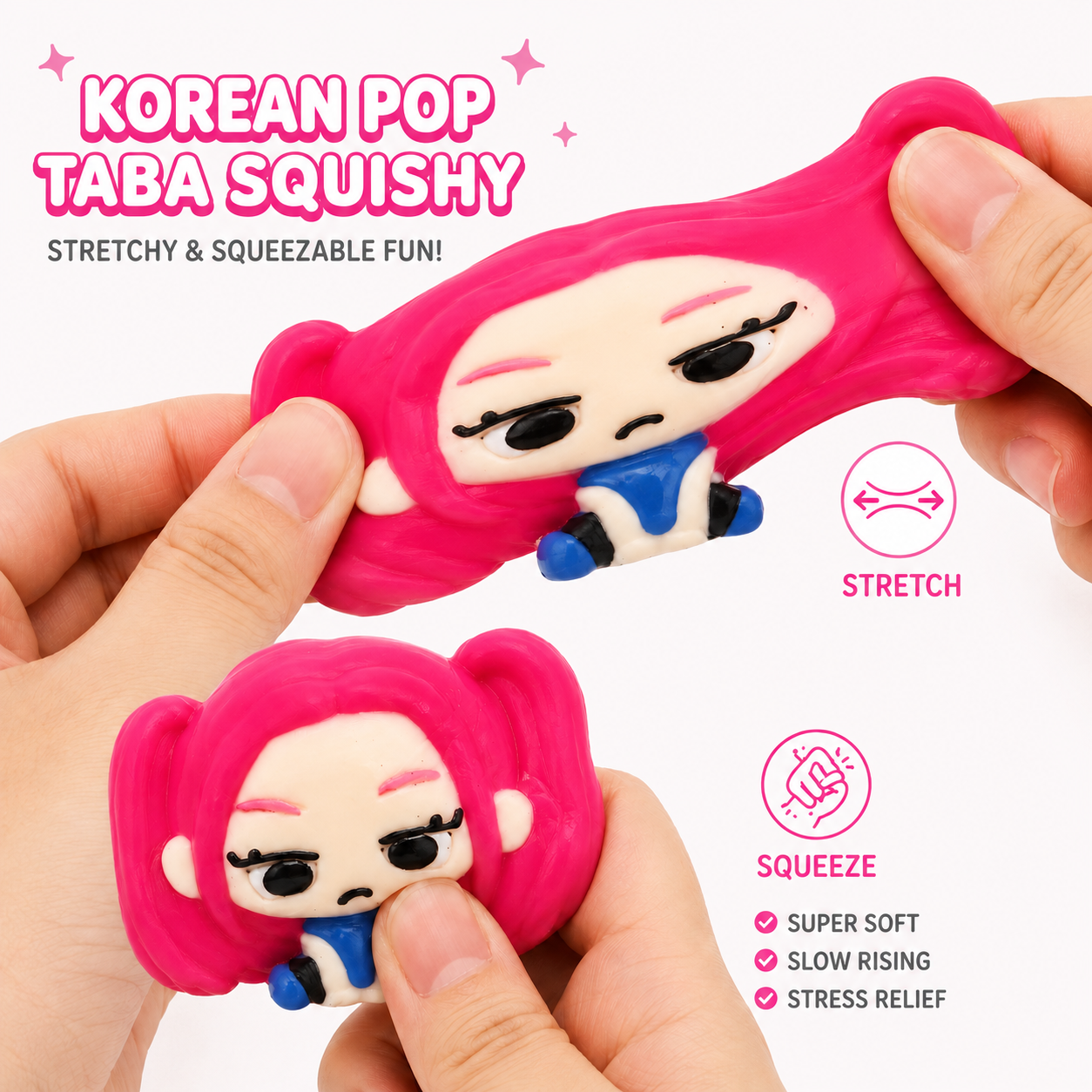 K-POP Mira Squishy Taba Toy - Slow Rebound Squeeze Toy | Wanna Party - Image 4