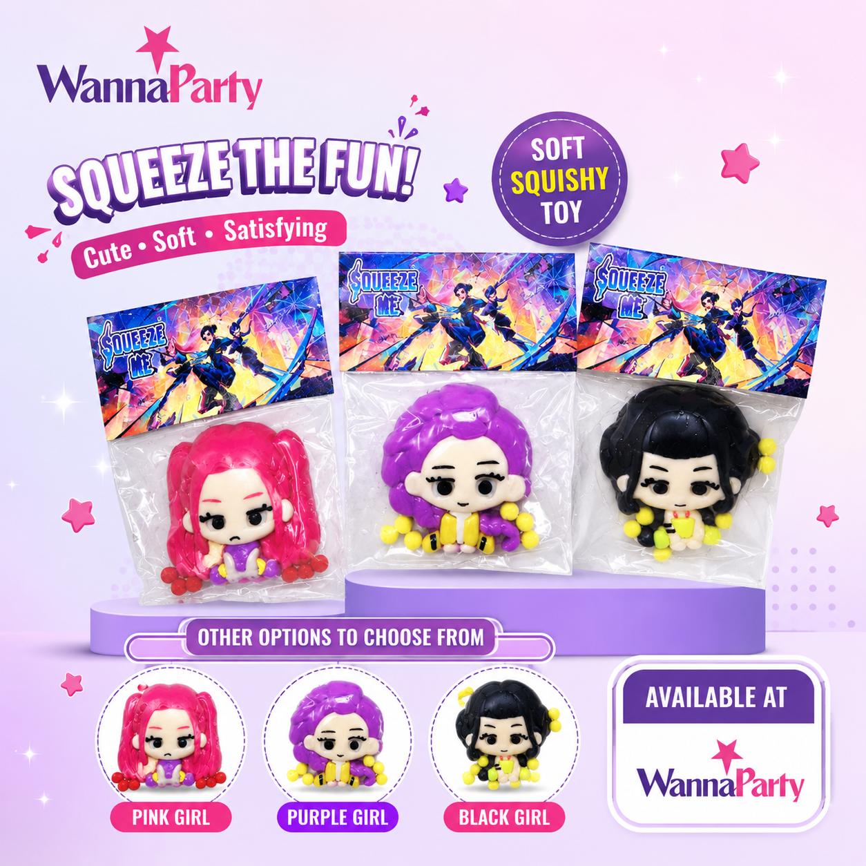 K-POP Rumi Squishy Taba Toy - Slow Rebound Squeeze Toy | Wanna Party - Image 4