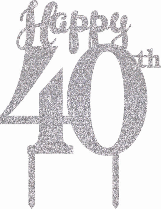 40th Birthday Cake Topper