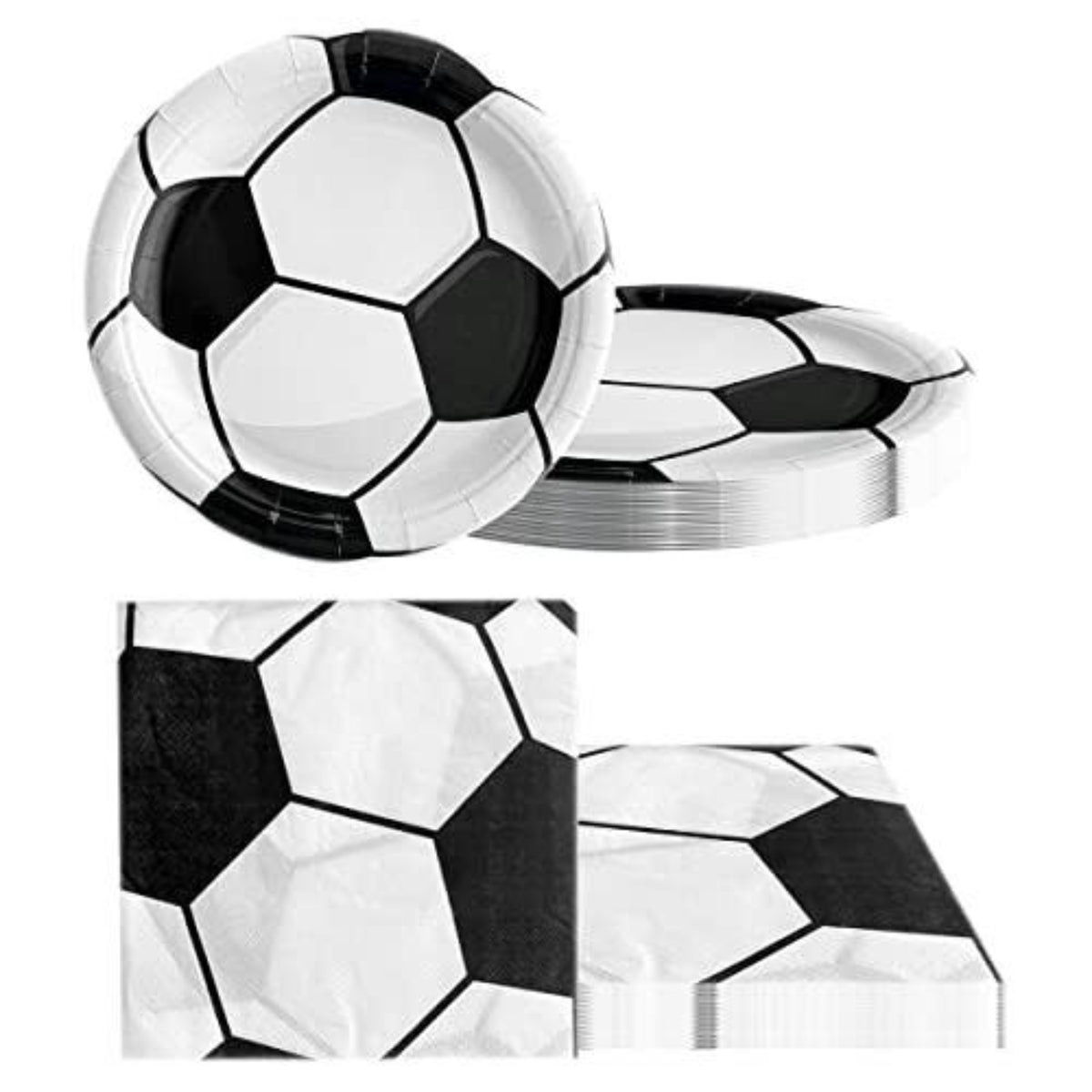 "Soccer Theme Party Paper Plates 10PC - Football Tableware | Wanna Party" - Image 10